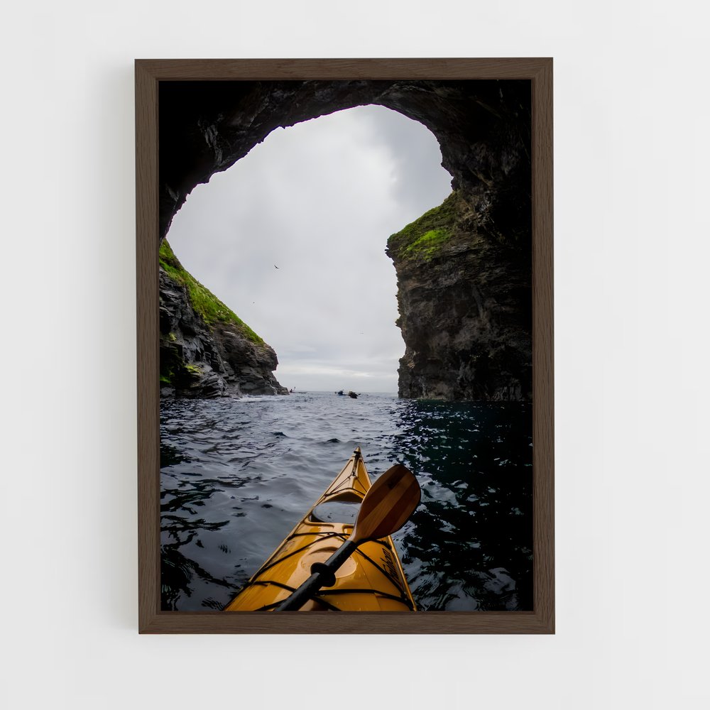 Poster Aventure dans la Grotte – affiche Canoë-kayak (vue 5)